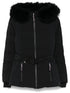 belted ski jacket